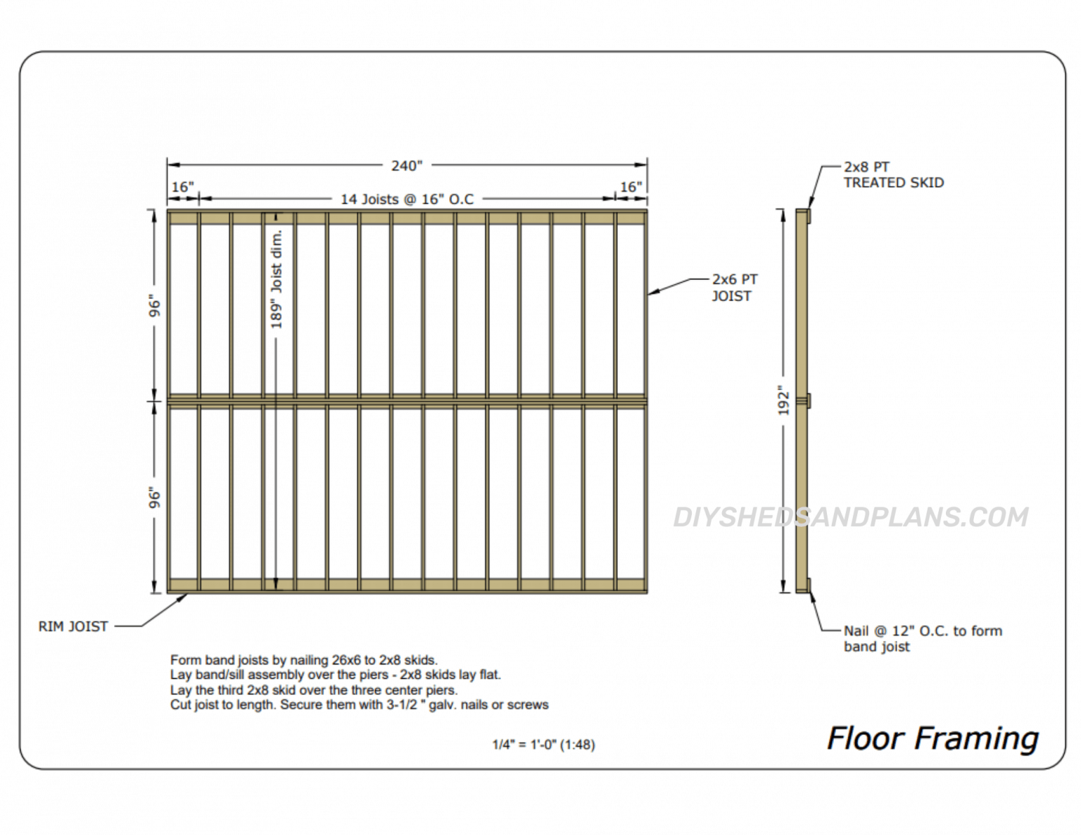 16x20 Shed Plans Free Gable Roof Material List Diy