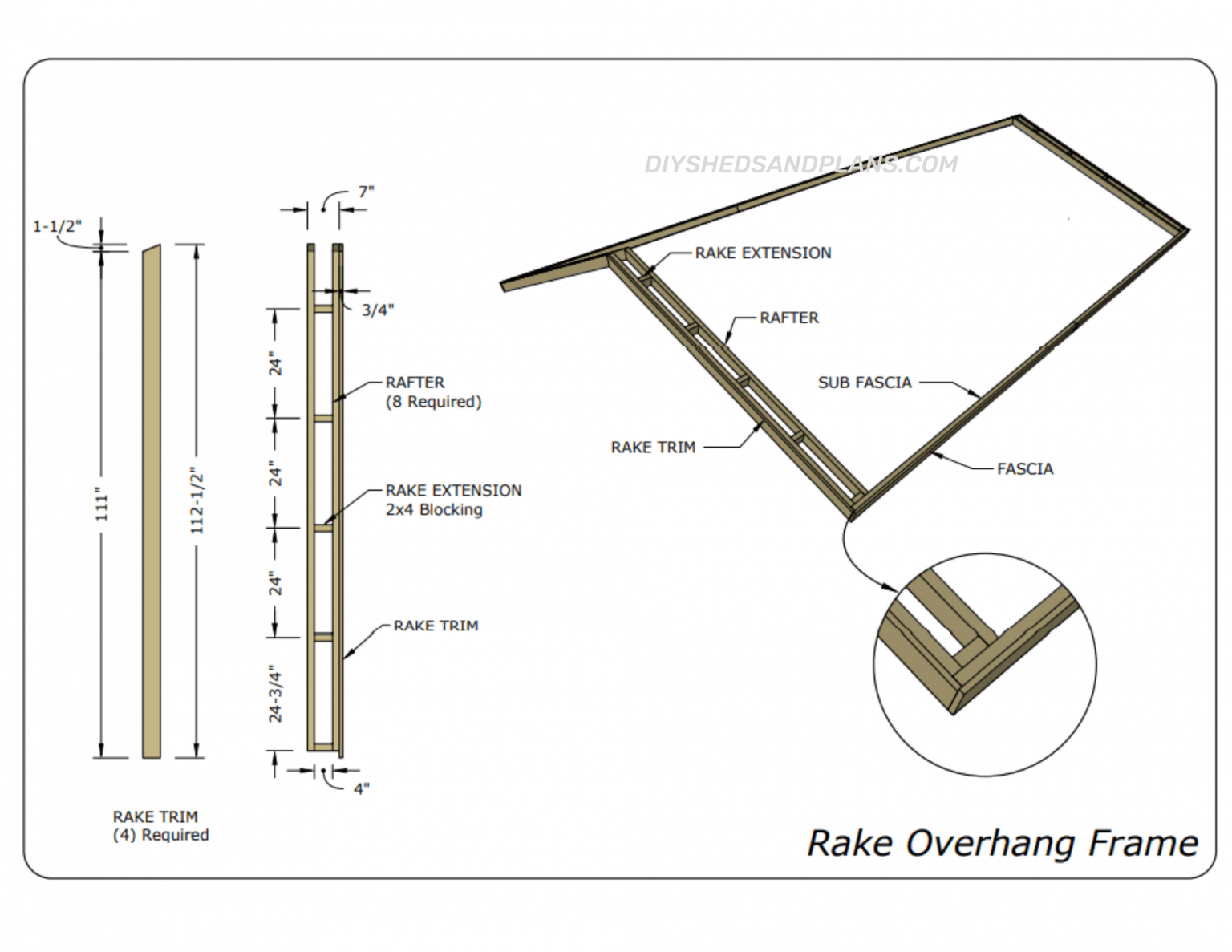 16x20 Shed Plans Free Gable Roof Material List DIY
