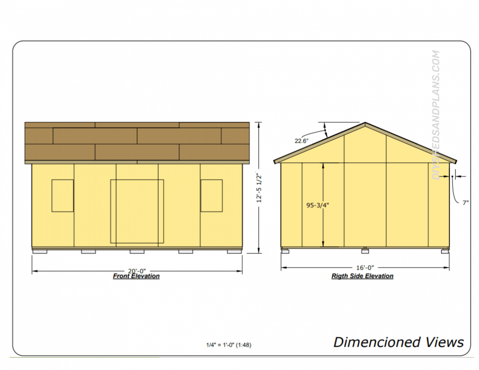 16x20 Shed Plans | Free | Gable Roof | Material List | DIY