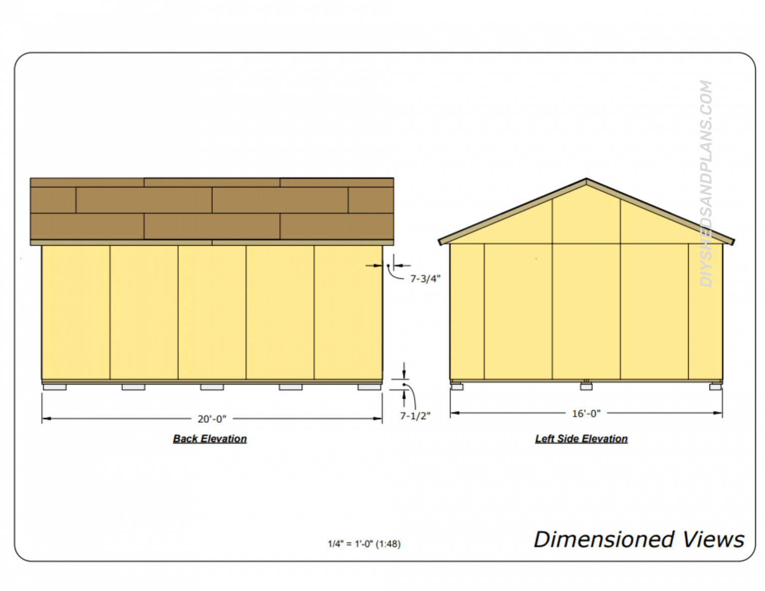 16x20 Shed Plans | Free | Gable Roof | Material List | DIY