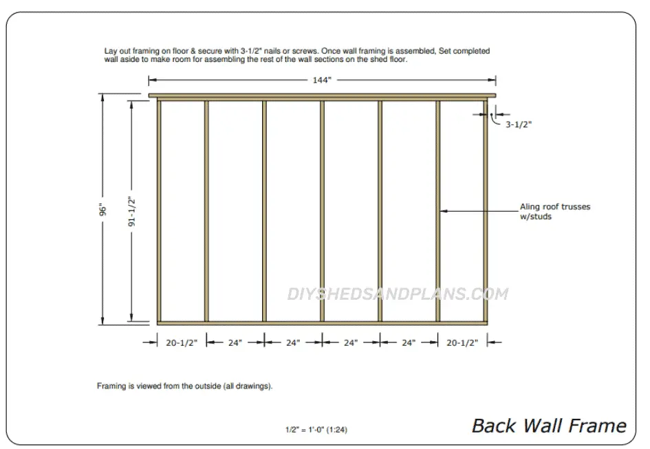 Shed Plans 12x20 | Material List | Gambrel Roof | Free | DIY