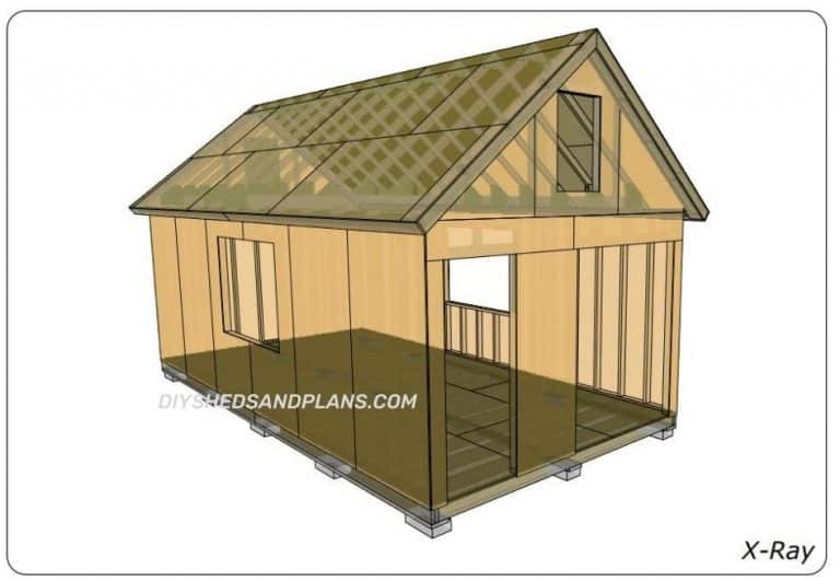 12x24 Shed Plans | Free | Gable Roof | Material List | DIY