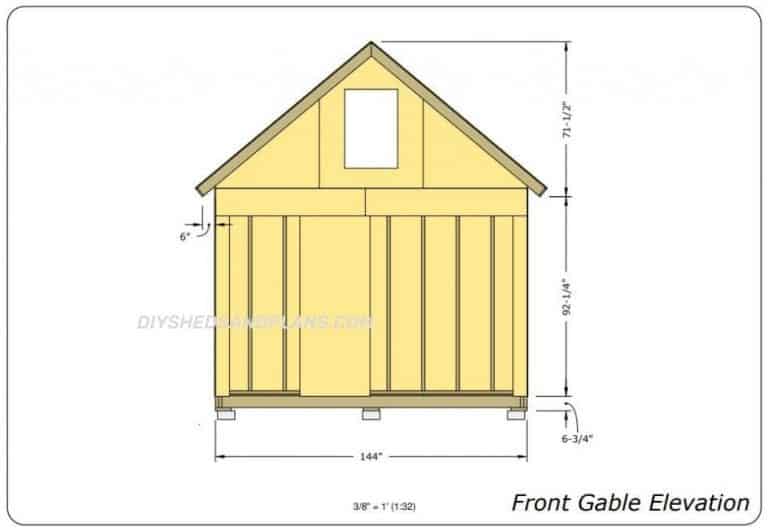 12x24 Shed Plans | Free | Gable Roof | Material List | DIY