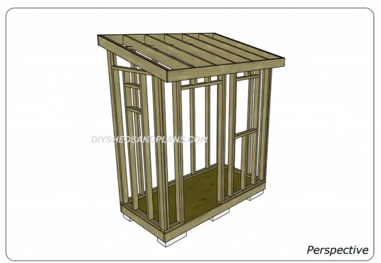 4x8 Lean To Shed Plans Free | Materials List | DIY