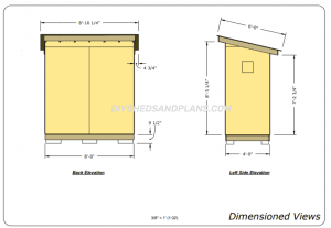 4x8 Lean To Shed Plans Free | Materials List | DIY
