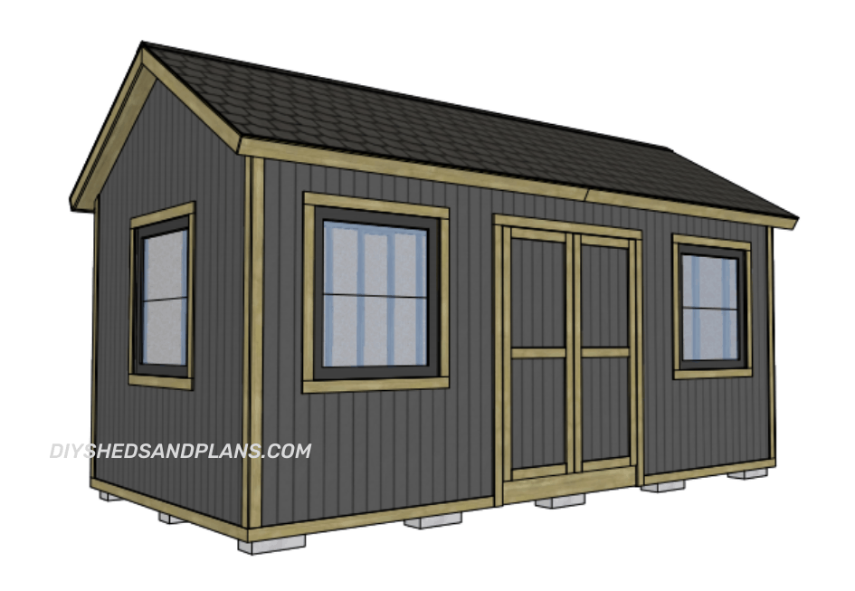 10x20 Shed Plans Free Gable Roof Material List Diy - Diy Shed Plan