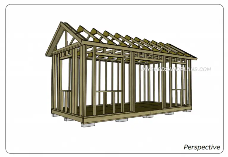 10x20 Shed Plans | Free | Gable Roof | Material List | DIY