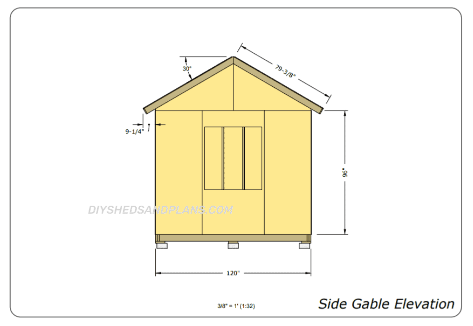 10x20 Shed Plans gable