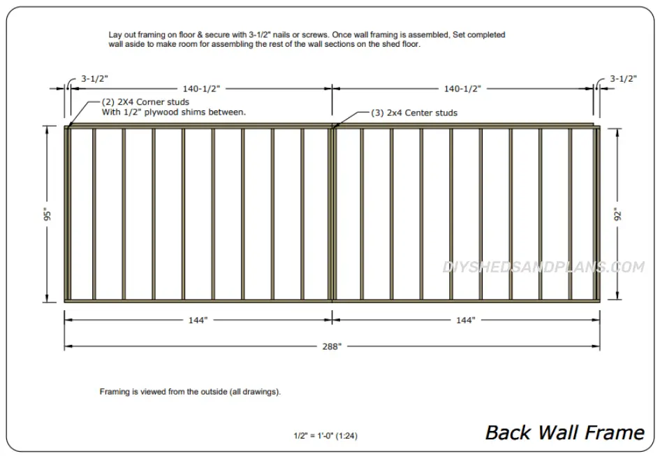 14x24 Shed Plans