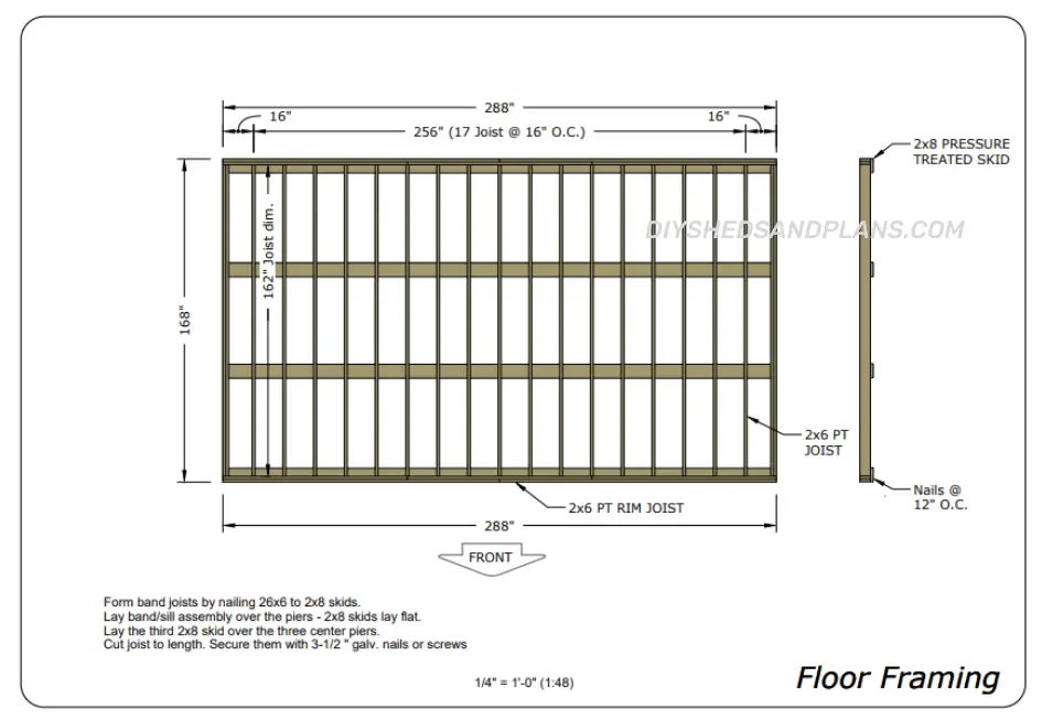 14x24 Shed Plans