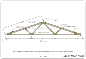 14x24 Shed Plans | Free | Reverse Gable Roof | Material List | DIY