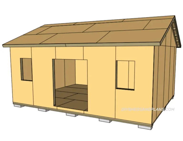 16x20 Shed Plans Free Gable Roof, Large Storage Shed Plans