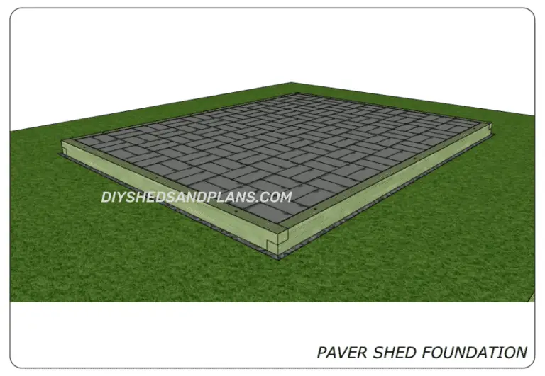 Paver Shed Foundation How To Build A Shed Base With Paving Slabs
