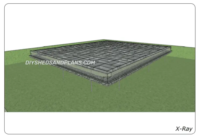 Paver Shed Foundation How To Build A Shed Base With Paving Slabs