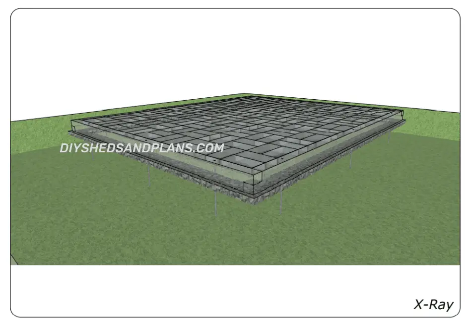 Paver shed Foundation Xray