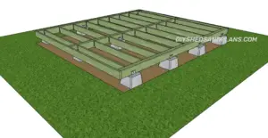 Building a shed on pier blocks