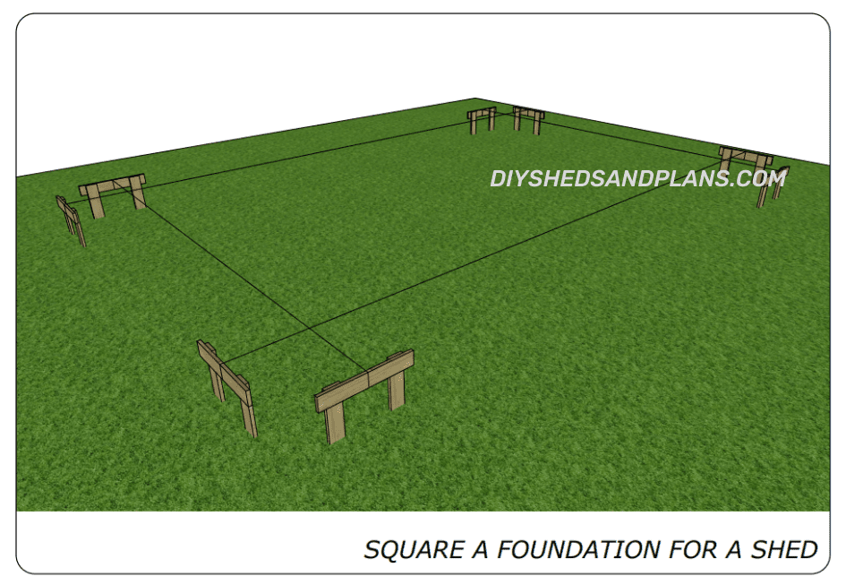 How To Square A Foundation For A Shed