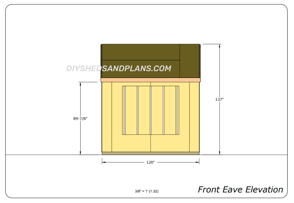 8x10 Front Eave